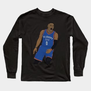 Russell Westbrook digital illustration Long Sleeve T-Shirt